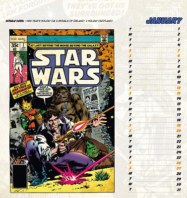 Star Wars Desk Easel Calendar 2019 English Version*