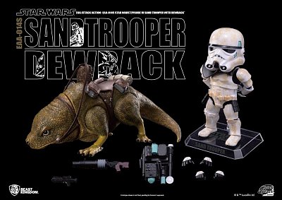 Star Wars Episode IV Egg Attack Action Figure 2-pack Dewback & Sandtrooper 9/15 cm