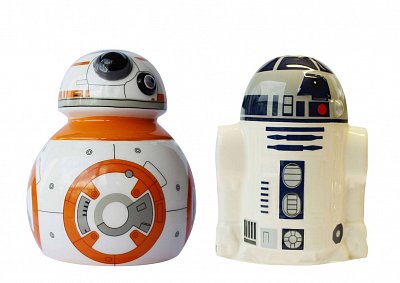 Star Wars Episode VII Salt and Pepper Pots BB-8 & R2-D2