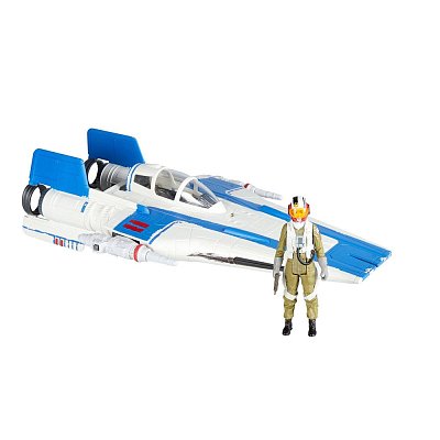 Star Wars Episode VIII Force Link 2.0 Class B Vehicle with Figure 2018 Resistance A-Wing Fighter