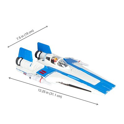 Star Wars Episode VIII Force Link 2.0 Class B Vehicle with Figure 2018 Resistance A-Wing Fighter