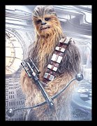 Star Wars Episode VIII Framed Poster Chewbacca Bowcaster 45 x 33 cm