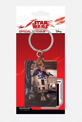 Star Wars Episode VIII Metal Keychain R2-D2 & Porgs 6 cm
