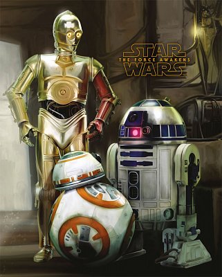 Star Wars Epizoda VII Mini Plakáty Droids - 5 kusů