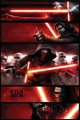Star Wars Epizoda VII Plakáty Kylo Ren Panels - 5 kusů