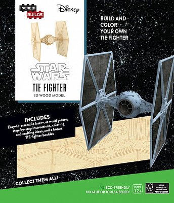Star Wars IncrediBuilds 3D Wood Model Kit TIE Fighter