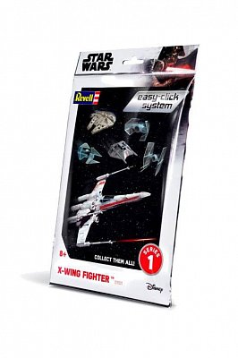 Star Wars Level 2 Easy-Click Snap Model Kit Series 1 X-Wing Fighter