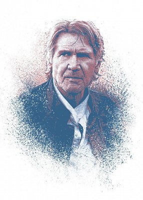 Star Wars Metal Poster Successors Collection Old Han Solo 32 x 45 cm