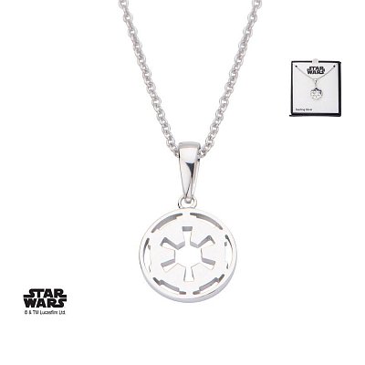 Star Wars Necklace Galactic Empire Symbol 46 cm (Sterling Silver)