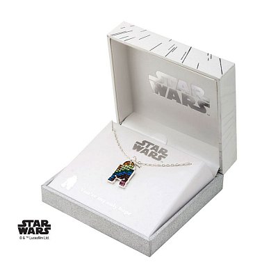 Star Wars Pendant & Necklace Rainbow R2-D2 (silver plated)