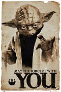 Star Wars Sada 5ti plakátů Yoda "Ať tě provází síla"