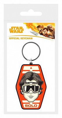Star Wars Solo Rubber Keychain Solo Badge 6 cm