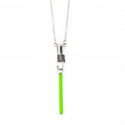 Star Wars Stainless Steel Pendant with Chain Yoda Light Saber
