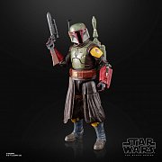 Star Wars: The Book of Boba Fett Černá série Deluxe akční figurka 2022 Boba Fett (Trůnní sál) 15 cm - Poškozený obal