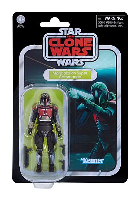Sběratelská akční figurka Star Wars: The Clone Wars Vintage Collection 2022 Mandalorian Super Commando 10 cm