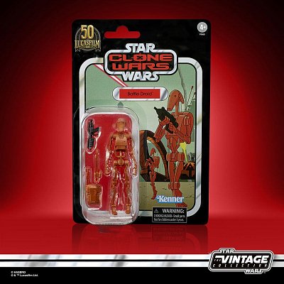 Star Wars The Clone Wars Vintage Collection Akční figurka 2022 Battle Droid 10 cm - Poškozený obal