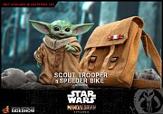 Akční figurka Star Wars The Mandalorian 1/6 Scout Trooper & Speeder Bike 30 cm