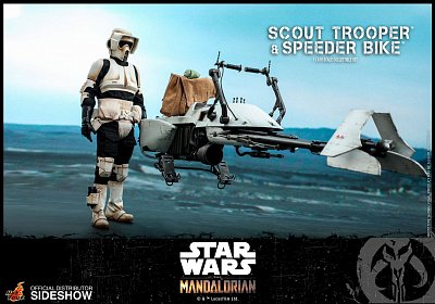 Akční figurka Star Wars The Mandalorian 1/6 Scout Trooper & Speeder Bike 30 cm