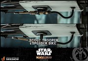 Akční figurka Star Wars The Mandalorian 1/6 Scout Trooper & Speeder Bike 30 cm