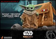 Akční figurka Star Wars The Mandalorian 1/6 Scout Trooper & Speeder Bike 30 cm