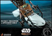 Akční figurka Star Wars The Mandalorian 1/6 Scout Trooper & Speeder Bike 30 cm
