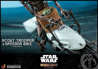 Akční figurka Star Wars The Mandalorian 1/6 Scout Trooper & Speeder Bike 30 cm