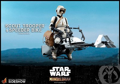 Akční figurka Star Wars The Mandalorian 1/6 Scout Trooper & Speeder Bike 30 cm