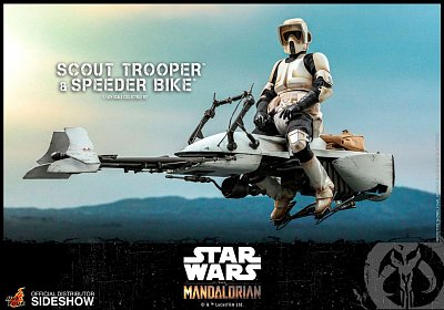 Akční figurka Star Wars The Mandalorian 1/6 Scout Trooper & Speeder Bike 30 cm