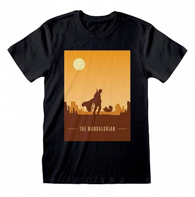 Star Wars The Mandalorian T-Shirt Retro Poster