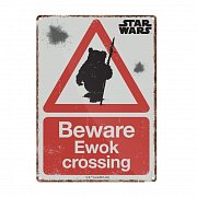 Star Wars Tin Sign Ewok 21 x 15 cm