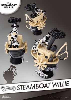 Steamboat Willie D-Stage PVC Diorama Mickey & Minnie 15 cm --- DAMAGED PACKAGING