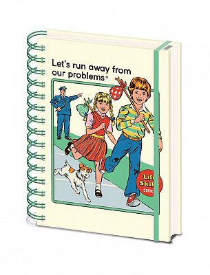 Steven Rhodes Wiro Notebook A5 Let\'s Run Away From Our Problems