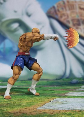 Street Fighter S.H. Figuarts Action Figure Sagat Tamashii Web Exclusive 17 cm --- DAMAGED PACKAGING