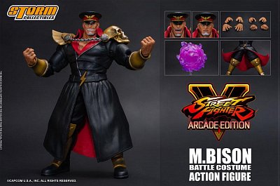 Street Fighter V Arcade Edition Action Figure 1/12 M. Bison Battle Costume 18 cm