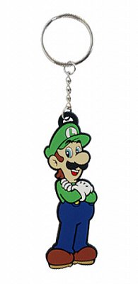 Super Mario Bros. Gumová klíčenka Luigi