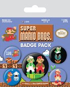 Super Mario Bros. Odznáčky - 5 kusů