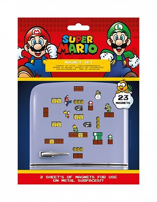 Super Mario Fridge Magnets Mushroom Kingdom