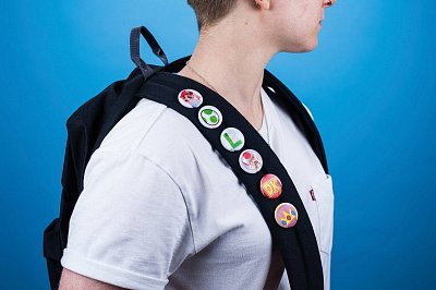 Super Mario Lenticular Pin Badges 6-Pack