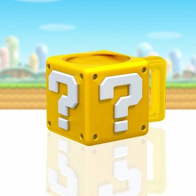 Super Mario Mug Shaped Question Block