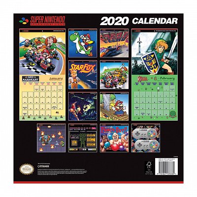 Super Nintendo Calendar 2020