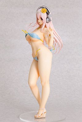 Super Sonico Statue 1/4.5 Super Sonico Summer Vacation Ver. 35 cm --- DAMAGED PACKAGING