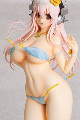 Super Sonico Statue 1/4.5 Super Sonico Summer Vacation Ver. 35 cm --- DAMAGED PACKAGING