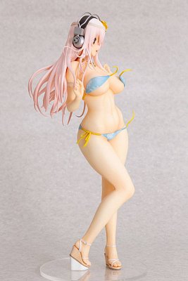 Super Sonico Statue 1/4.5 Super Sonico Summer Vacation Ver. 35 cm --- DAMAGED PACKAGING