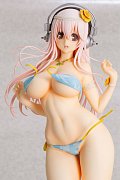 Super Sonico Statue 1/4.5 Super Sonico Summer Vacation Ver. 35 cm --- DAMAGED PACKAGING