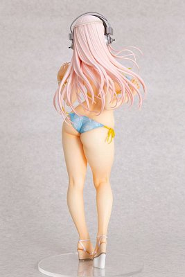 Super Sonico Statue 1/4.5 Super Sonico Summer Vacation Ver. 35 cm --- DAMAGED PACKAGING