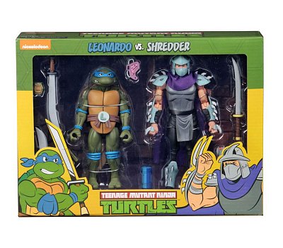 Teenage Mutant Ninja Turtles Action Figure 2-Pack Leonardo vs Shredder 18 cm --- DAMAGED PACKAGING