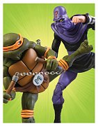 Teenage Mutant Ninja Turtles Action Figure 2-Pack Michelangelo vs Foot Soldier 18 cm --- DAMAGED PACKAGING