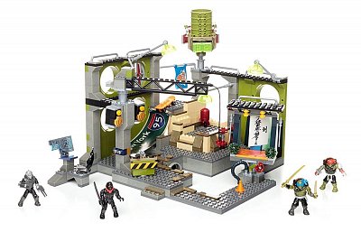 Teenage Mutant Ninja Turtles Mega Bloks Construction Set Lair Hideout