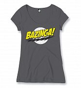 Teorie velkého třesku Dámské triko Bazinga (šedá)