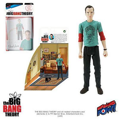 The Big Bang Theory Action Figures with Diorama Set Sheldon Riddler Shirt 10 cm